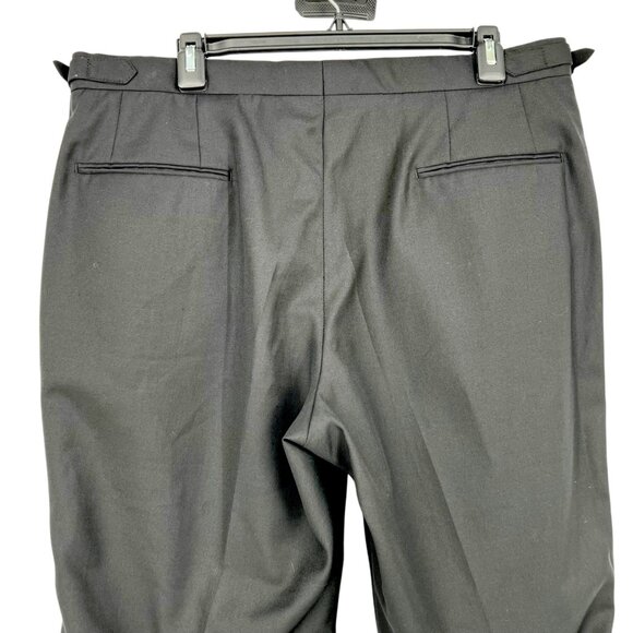 Knot Standard Mens Dress Tuxedo Style Pants Black Waist 36 Unhemmed NWOT - Picture 6 of 12